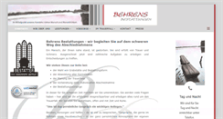 Desktop Screenshot of behrens-bestattung.de