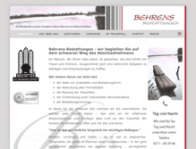 Tablet Screenshot of behrens-bestattung.de